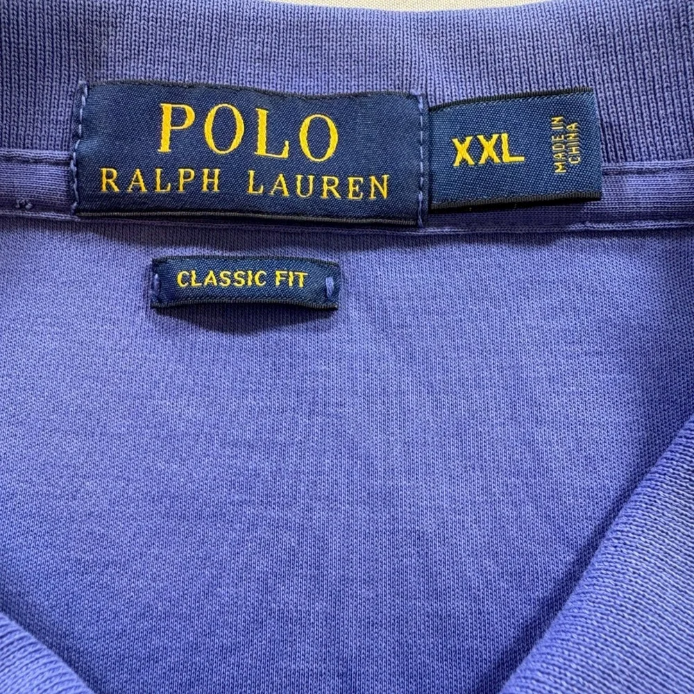 Polo Ralph Lauren Polo Shirt Mens XXL Blue Classic Fit Cotton Short Sleeve Logo